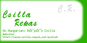 csilla repas business card